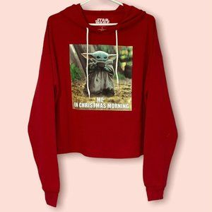 Star Wars Yoda Meme Christmas Hoodie Size L